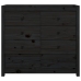 Armario auxiliar madera maciza de pino negro 100x40x90 cm