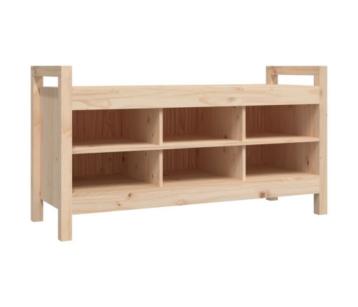 Banco de recibidor madera maciza de pino 110x40x60 cm