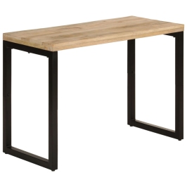 Mesa de comedor madera maciza de mango 110x50x76 cm