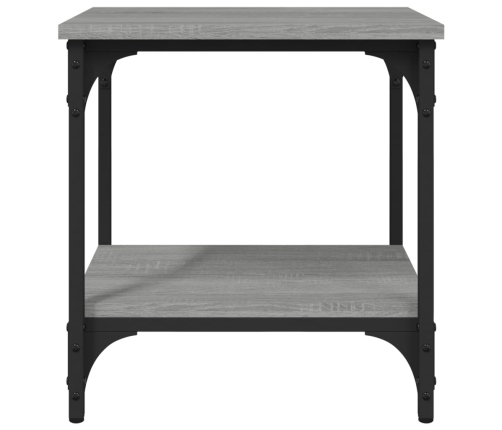 Mesa auxiliar madera contrachapada gris Sonoma 40x30x42 cm