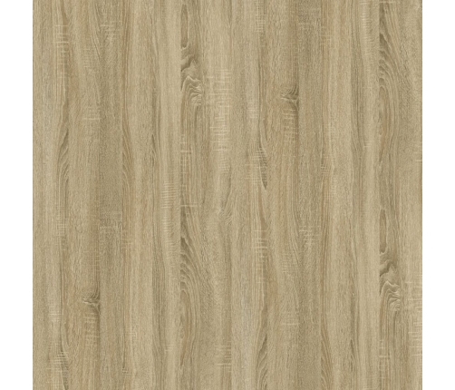 vidaXL Mesa de centro madera y hierro roble Sonoma 100x50x45 cm