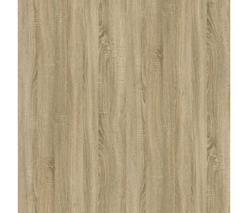 vidaXL Mesa de centro madera y hierro roble Sonoma 80x45x45 cm