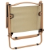 Sillas de camping 2 uds tela Oxford beige 54x43x59 cm