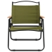 Sillas de camping 2 uds tela Oxford verde 54x43x59 cm