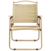 Sillas de camping 2 uds tela Oxford beige 54x55x78 cm