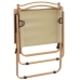 Sillas de camping 2 uds tela Oxford beige 54x55x78 cm