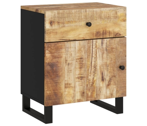 vidaXL Mesita de noche madera mango madera contrachapada 50x33x60 cm