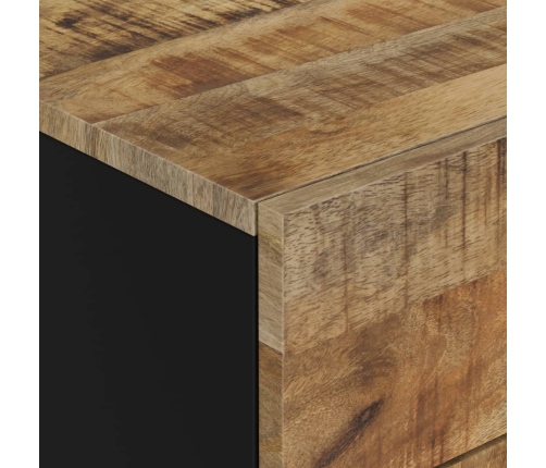 vidaXL Mesita de noche madera mango madera contrachapada 50x33x60 cm