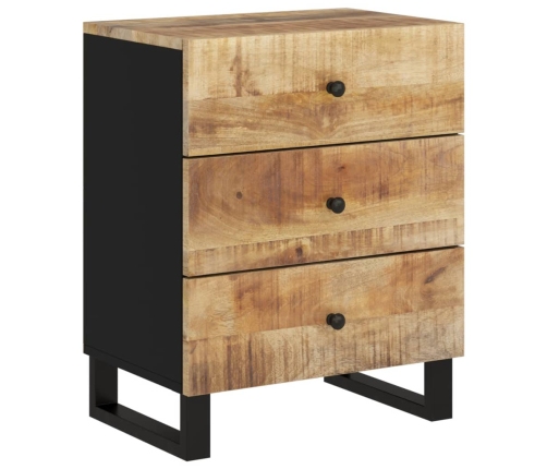 vidaXL Mesita de noche madera mango madera contrachapada 50x33x62 cm