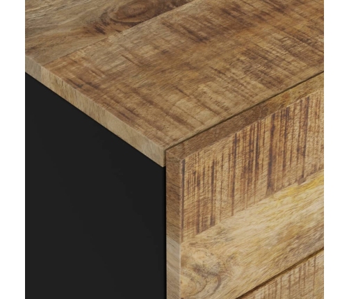 vidaXL Mesita de noche madera mango madera contrachapada 50x33x62 cm