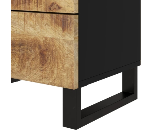 vidaXL Mesita de noche madera mango madera contrachapada 50x33x62 cm