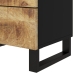 vidaXL Mesita de noche madera mango madera contrachapada 50x33x62 cm