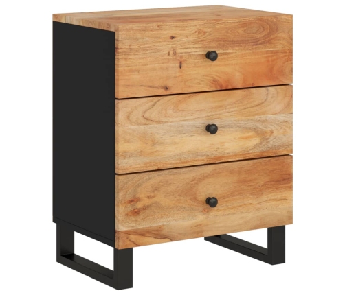 vidaXL Mesita de noche madera acacia madera contrachapada 50x33x62 cm