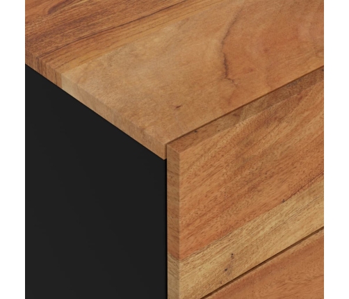 vidaXL Mesita de noche madera acacia madera contrachapada 50x33x62 cm