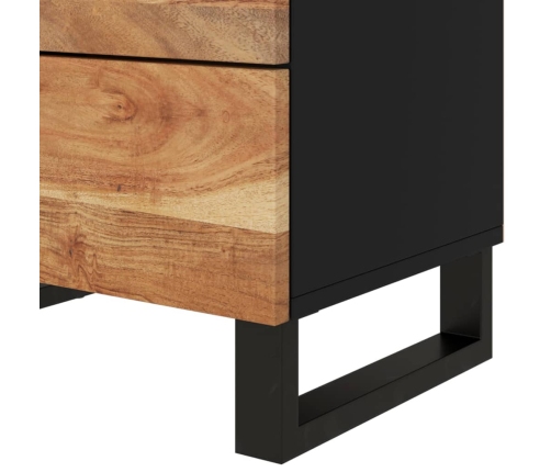 vidaXL Mesita de noche madera acacia madera contrachapada 50x33x62 cm