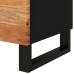 Mesita de noche madera acacia madera contrachapada 50x33x62 cm