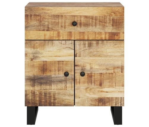 Mesita de noche madera mango madera contrachapada 50x33x60 cm