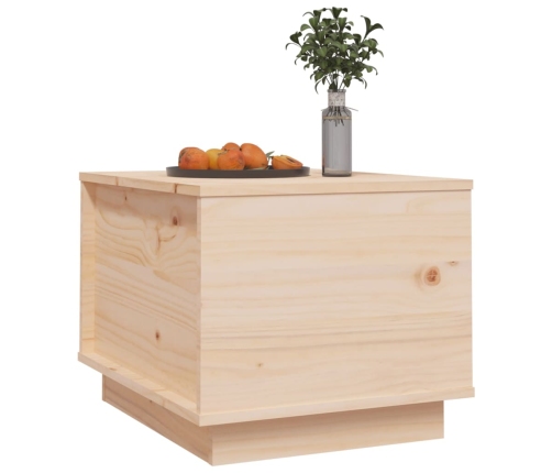 Mesa de centro de madera maciza de pino 40x50x35 cm