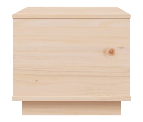 Mesa de centro de madera maciza de pino 40x50x35 cm