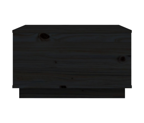 Mesa de centro de madera maciza de pino negro 60x50x35 cm