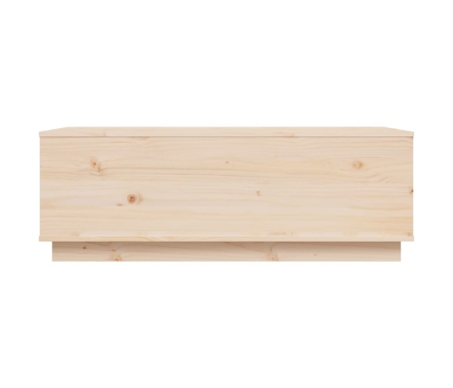 Mesa de centro de madera maciza de pino 100x50x35 cm