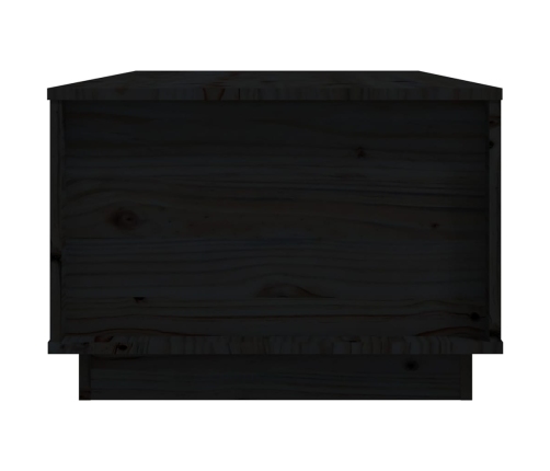 Mesa de centro de madera maciza de pino negro 100x50x35 cm