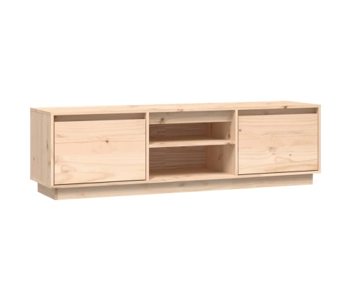 Mueble de TV de madera maciza de pino 140x35x40 cm