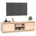 Mueble de TV de madera maciza de pino 140x35x40 cm