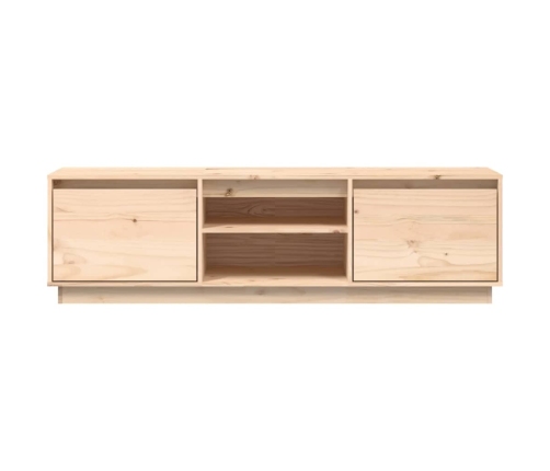 Mueble de TV de madera maciza de pino 140x35x40 cm