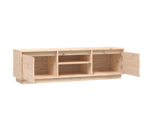 Mueble de TV de madera maciza de pino 140x35x40 cm