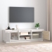 Mueble de TV madera maciza de pino blanco 140x35x40 cm