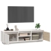 Mueble de TV madera maciza de pino blanco 140x35x40 cm