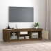 Mueble de TV madera maciza de pino marrón miel 140x35x40 cm