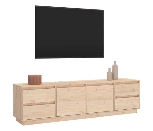 vidaXL Mueble de TV de madera maciza de pino 176x37x47,5 cm