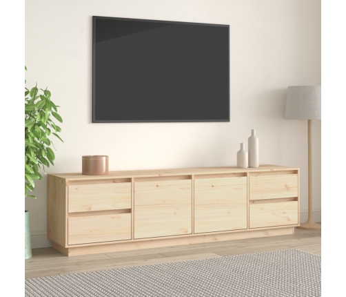 vidaXL Mueble de TV de madera maciza de pino 176x37x47,5 cm