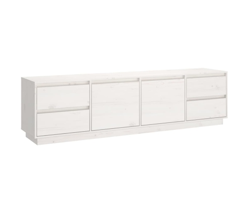 Mueble de TV madera maciza de pino blanco 176x37x47,5 cm