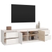 Mueble de TV madera maciza de pino blanco 176x37x47,5 cm