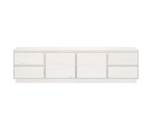 Mueble de TV madera maciza de pino blanco 176x37x47,5 cm