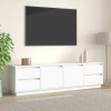 Mueble de TV madera maciza de pino blanco 176x37x47,5 cm