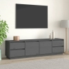 Mueble de TV madera maciza de pino gris 176x37x47,5 cm