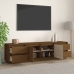 Mueble de TV madera maciza de pino marrón miel 176x37x47,5 cm