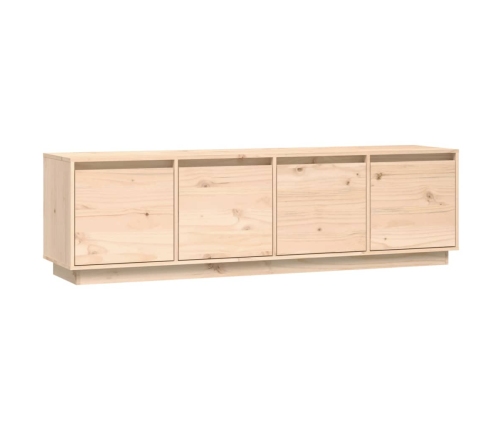 Mueble de TV de madera maciza de pino 156x37x45 cm