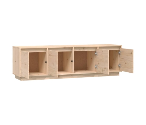 Mueble de TV de madera maciza de pino 156x37x45 cm