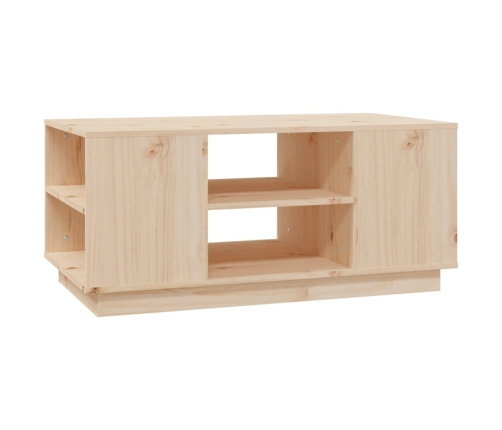 Mesa de centro de madera maciza de pino 90x49x40,5 cm