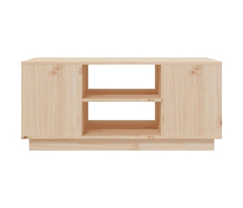 Mesa de centro de madera maciza de pino 90x49x40,5 cm