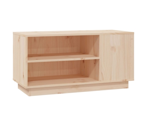 Mueble de TV de madera maciza de pino 80x35x40,5 cm