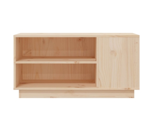 Mueble de TV de madera maciza de pino 80x35x40,5 cm