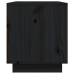 Mueble de TV madera maciza de pino negro 80x35x40,5 cm