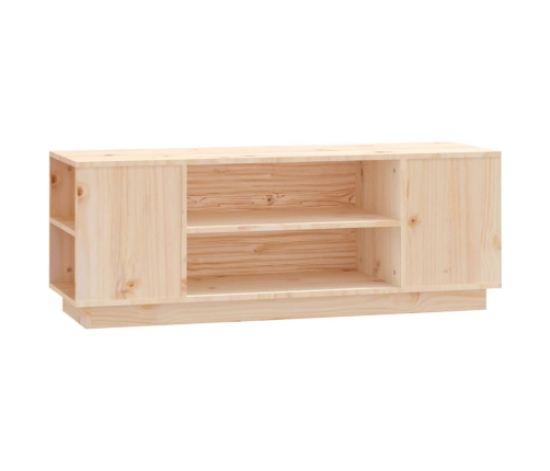 Mueble de TV de madera maciza de pino 110x35x40,5 cm