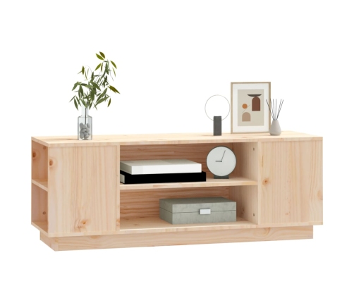 Mueble de TV de madera maciza de pino 110x35x40,5 cm